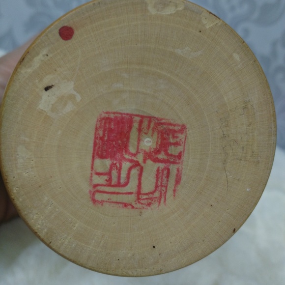 Vintage Kokeshi Japanese Wooden Doll 8 Inches Tall - Picture 8 of 8